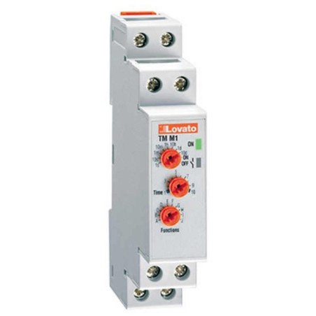 Temporizador multifuncion 12-240V AC/DC 1 NANC 8A Lovato TMM1