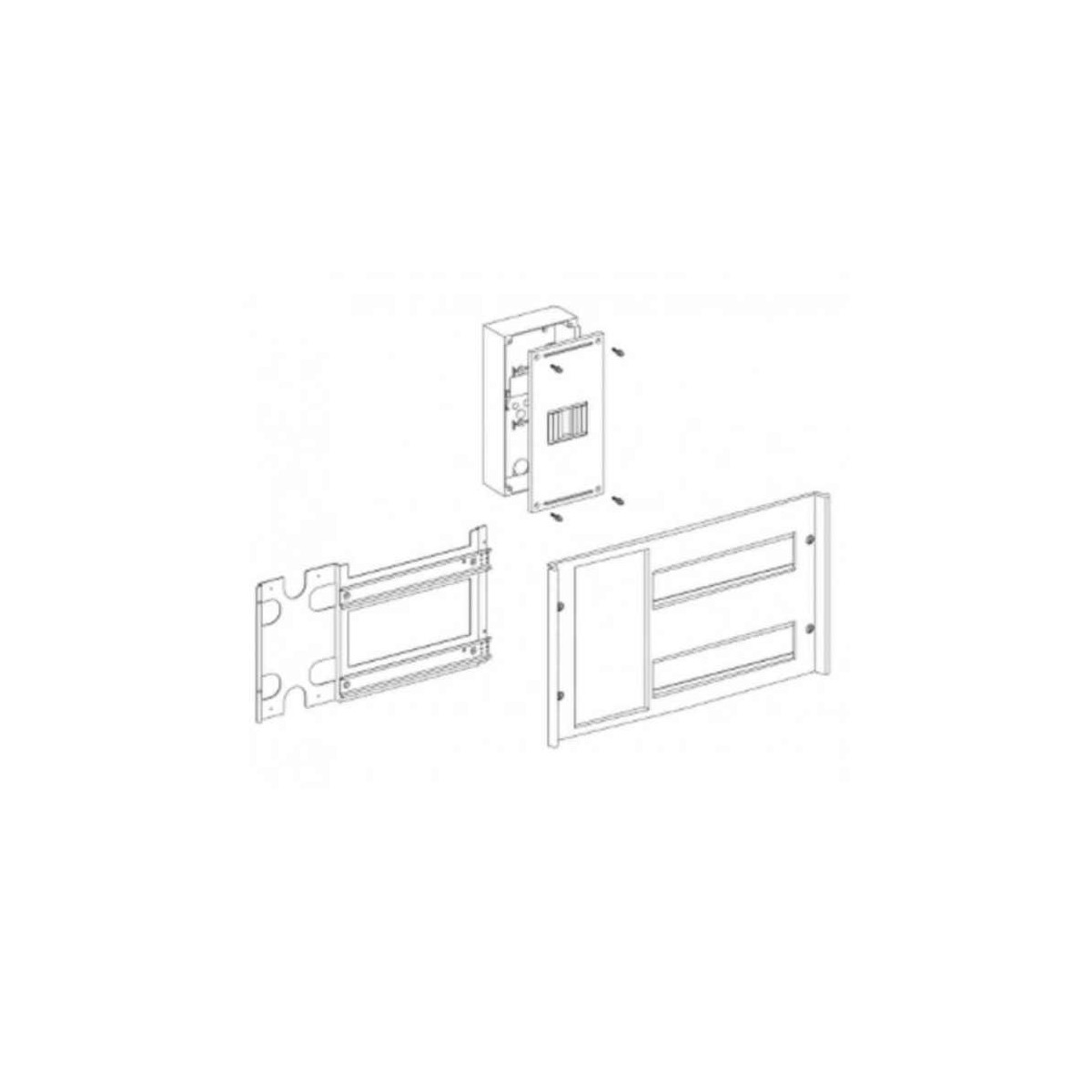 Kit montaje ICP+30E en 2 filas de 24 Schneider