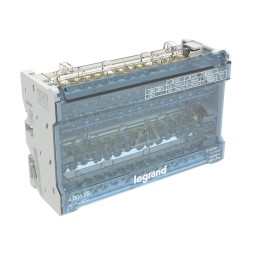 Repartidor riel trifasico 4P 125A 8 Modulos 15 Conexiones Legrand 400409
