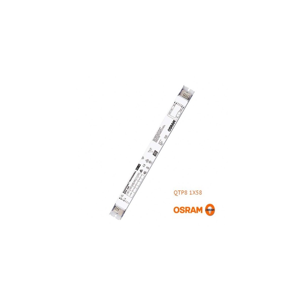 Balasto fluorescente 1x58w QTP8 electronico Osram Quicktronic Professional