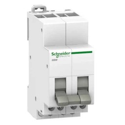 Selector riel 3 posiciones I-0-II 20A bipolar 20A 230V Schneider