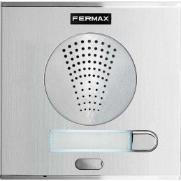 Fermax 6201 - Kit portero automático, 1 línea, color gris y negro + 8951  Accesorio de superficie para telefonillo