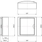 Caja automaticos superficie 8 elementos puerta opaca Solera 5109