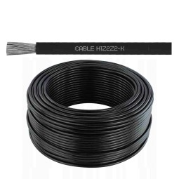 Cable solar 1x6 H1Z2Z2-K negro