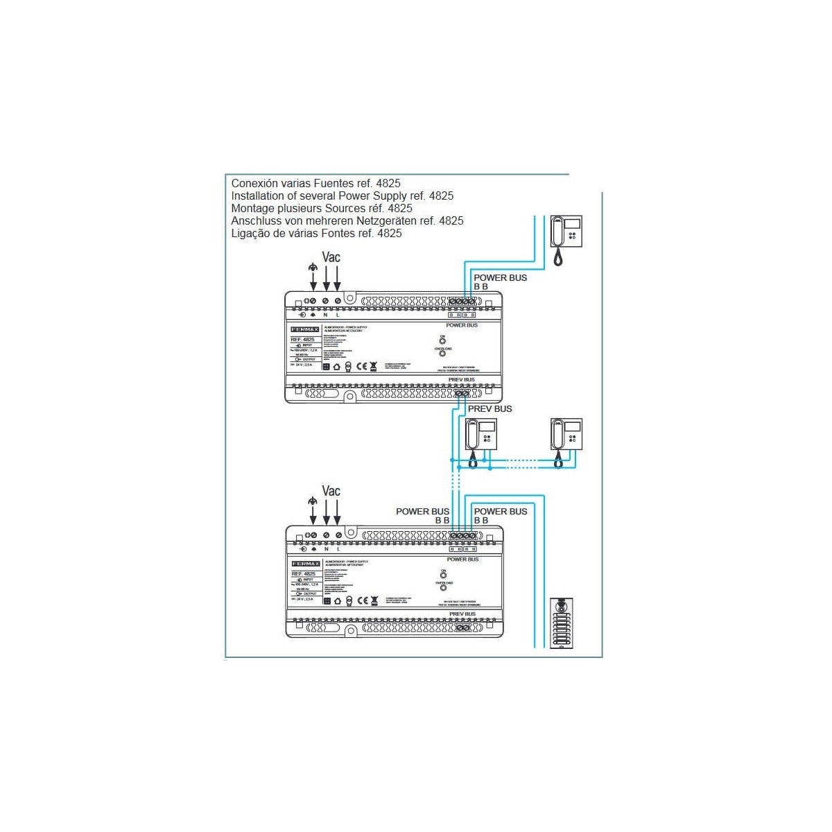 Alimentador + Filtro DIN10 24VDC 2.5A DUOX PLUS Fermax 4825