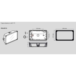 Caja estanca emergencias led URA NEXT Legrand 660191