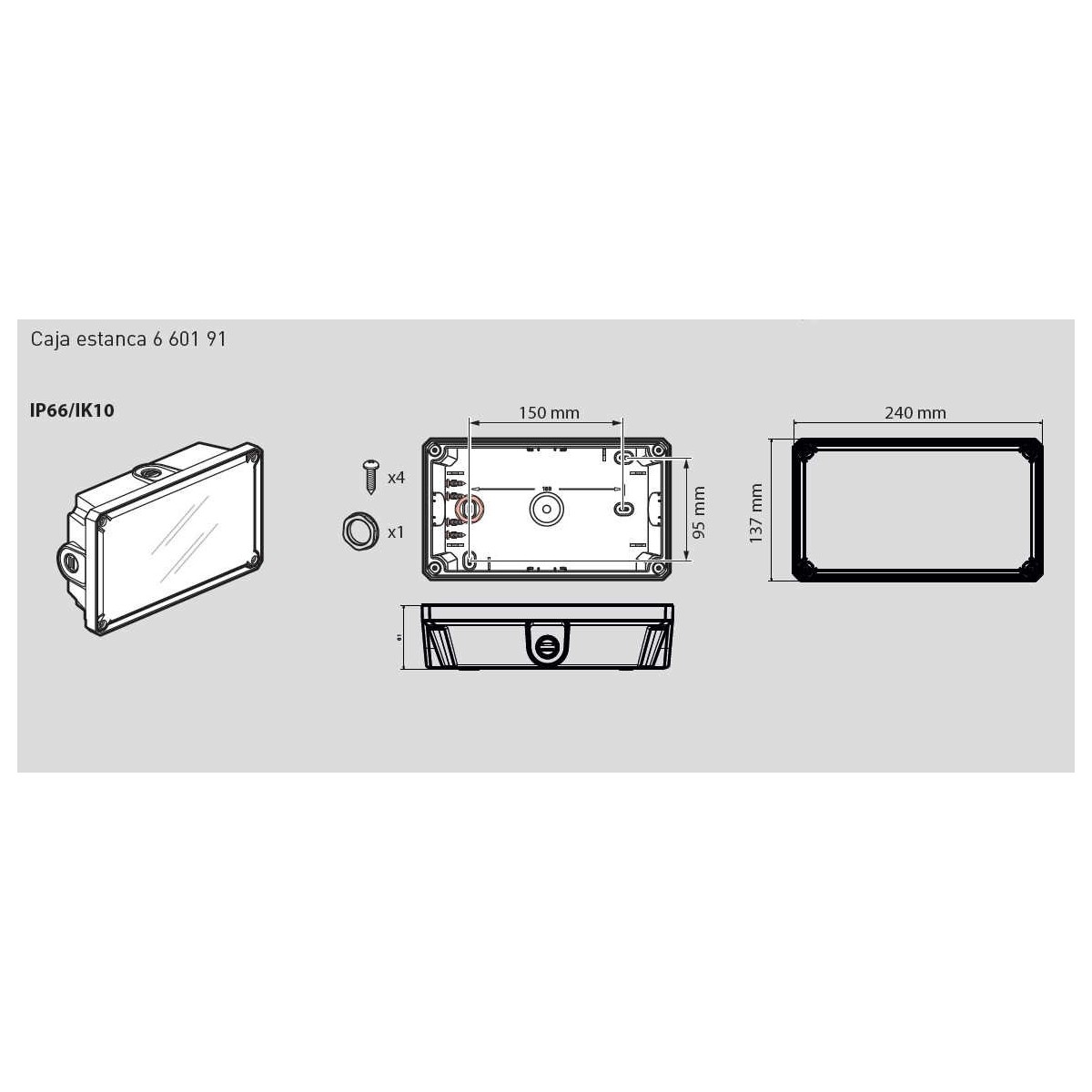 Caja estanca emergencias led URA NEXT Legrand 660191