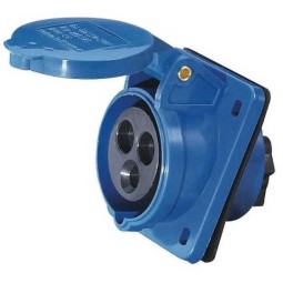 Base cetac trascuadro 2P+T 32A IP44