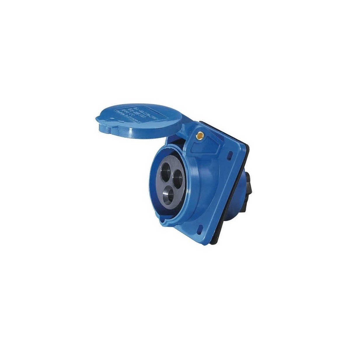 Base cetac trascuadro 2P+T 32A IP44