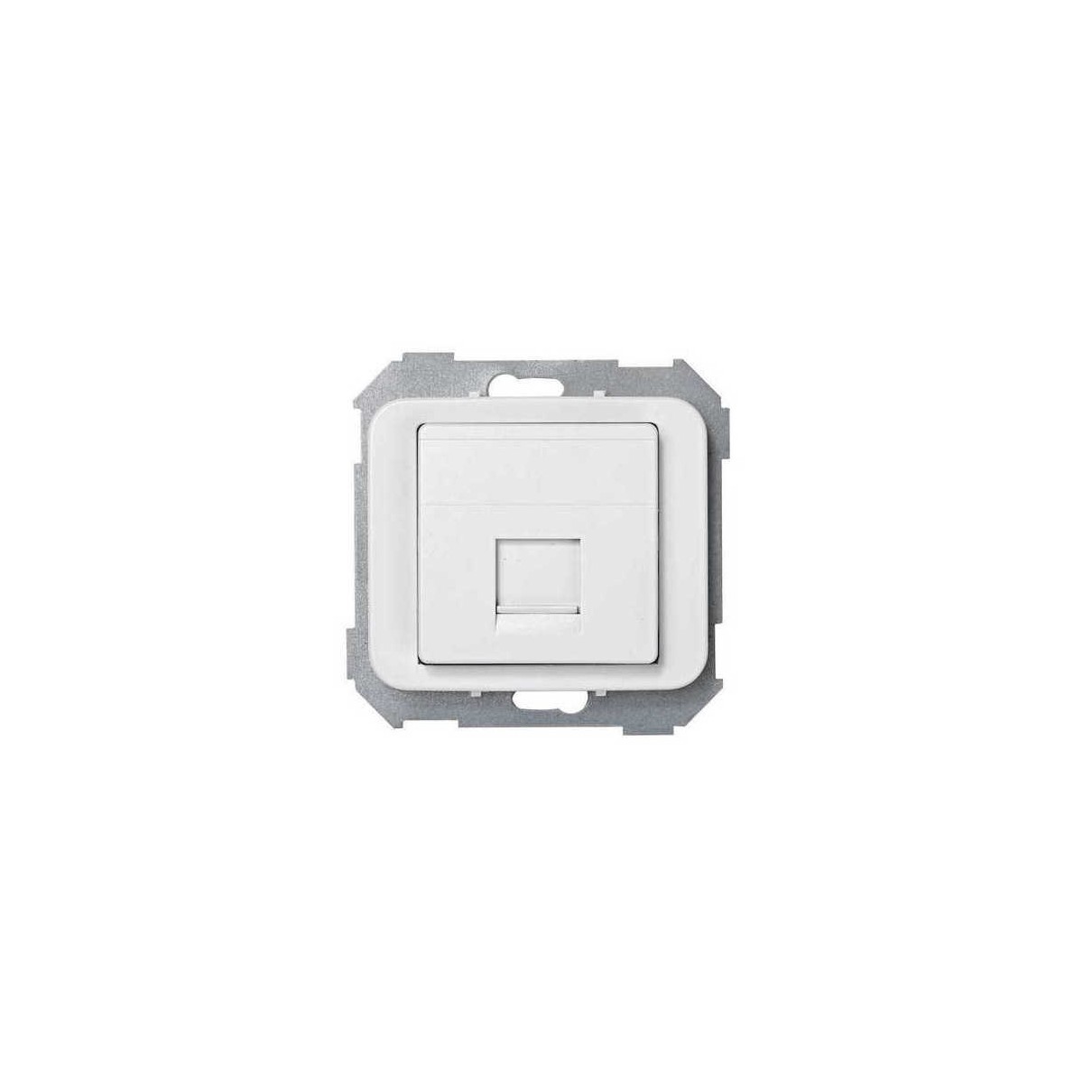 Tecla para 1 conector AMP ancha blanca Serie 75 Simon 75585-60