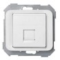Tecla para 1 conector AMP ancha blanca Serie 75 Simon 75585-60