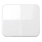 Tecla grupo 2 interruptores conmutadores pulsadores blanca Serie 75 Simon 75026-30
