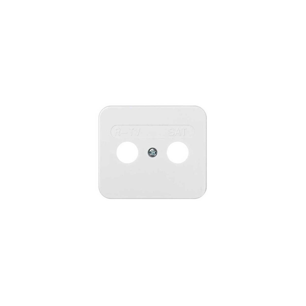 Tapa toma R-TV SAT ancha blanca Serie 75 Simon 75097-30