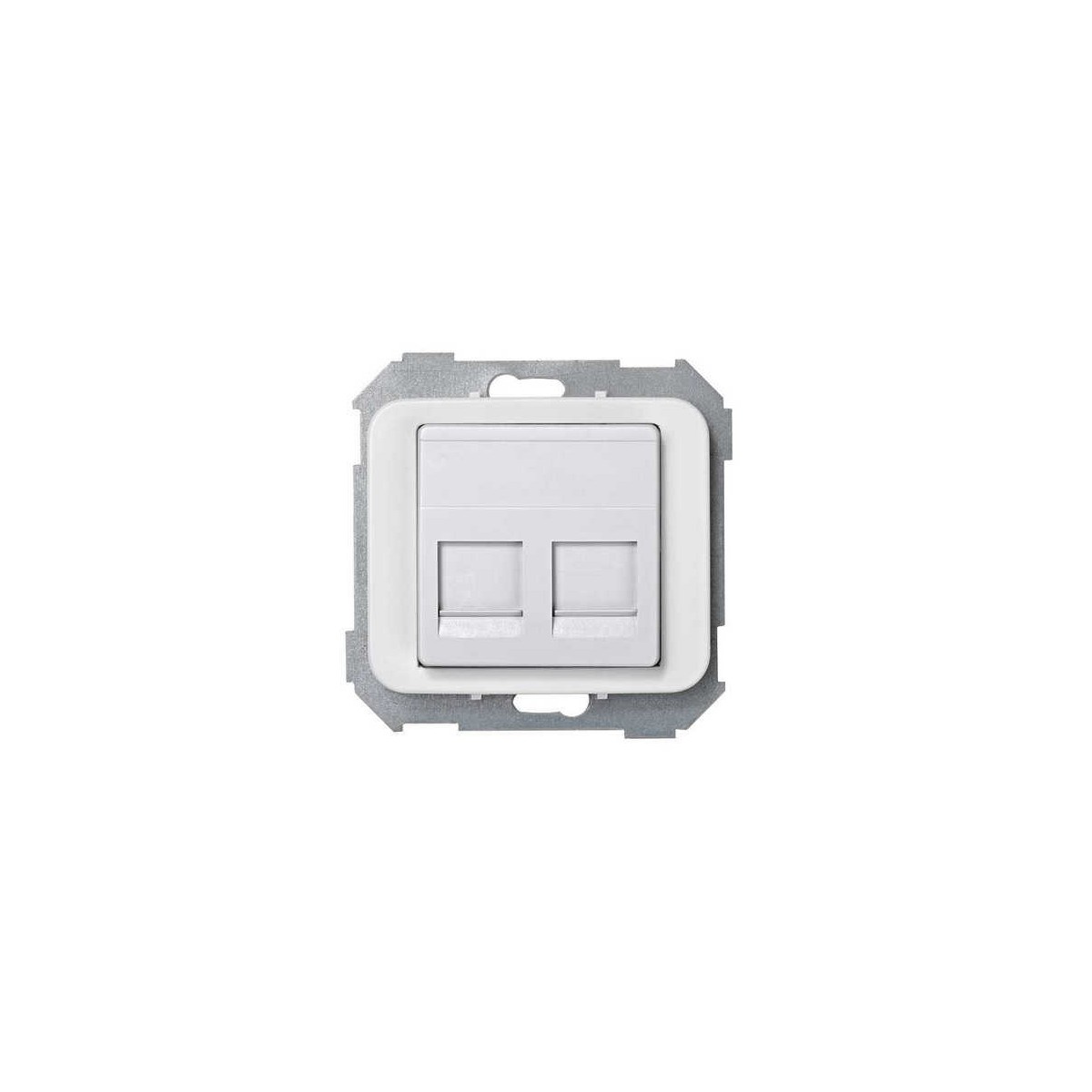 Tecla para 2 conectores AMP ancha blanca Serie 75 Simon 75589-60