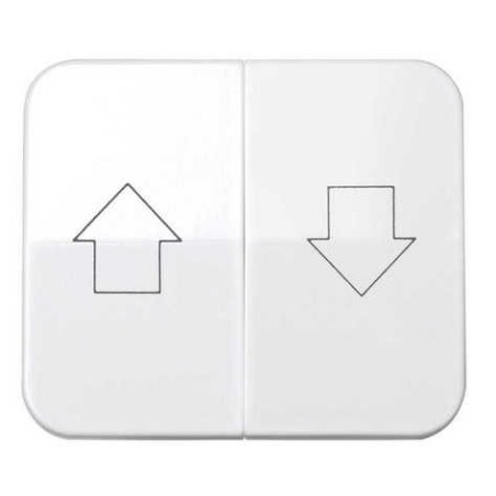 Tecla grupo 2 pulsadores persiana ancha blanca Serie 75 Simon 75028-30