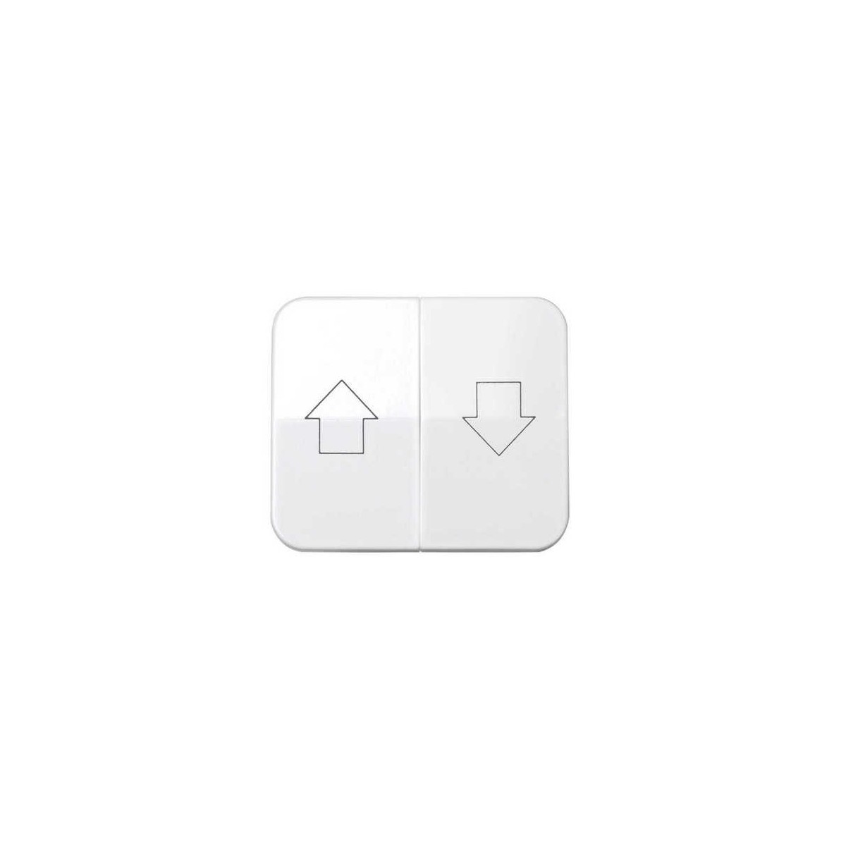 Tecla grupo 2 pulsadores persiana ancha blanca Serie 75 Simon 75028-30