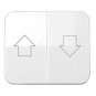 Tecla grupo 2 pulsadores persiana ancha blanca Serie 75 Simon 75028-30