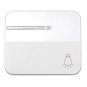 Tecla pulsador luz simbolo luz con visor ancha blanca Serie 75 Simon 75016-30