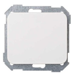 Tapa ciega ancha blanca Serie 75 Simon 75800-30
