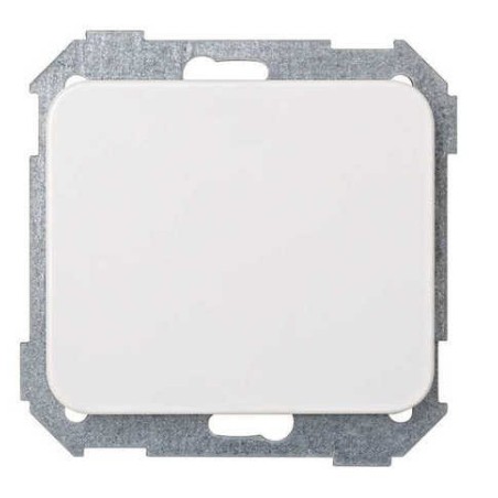 Tapa ciega ancha blanca Serie 75 Simon 75800-30