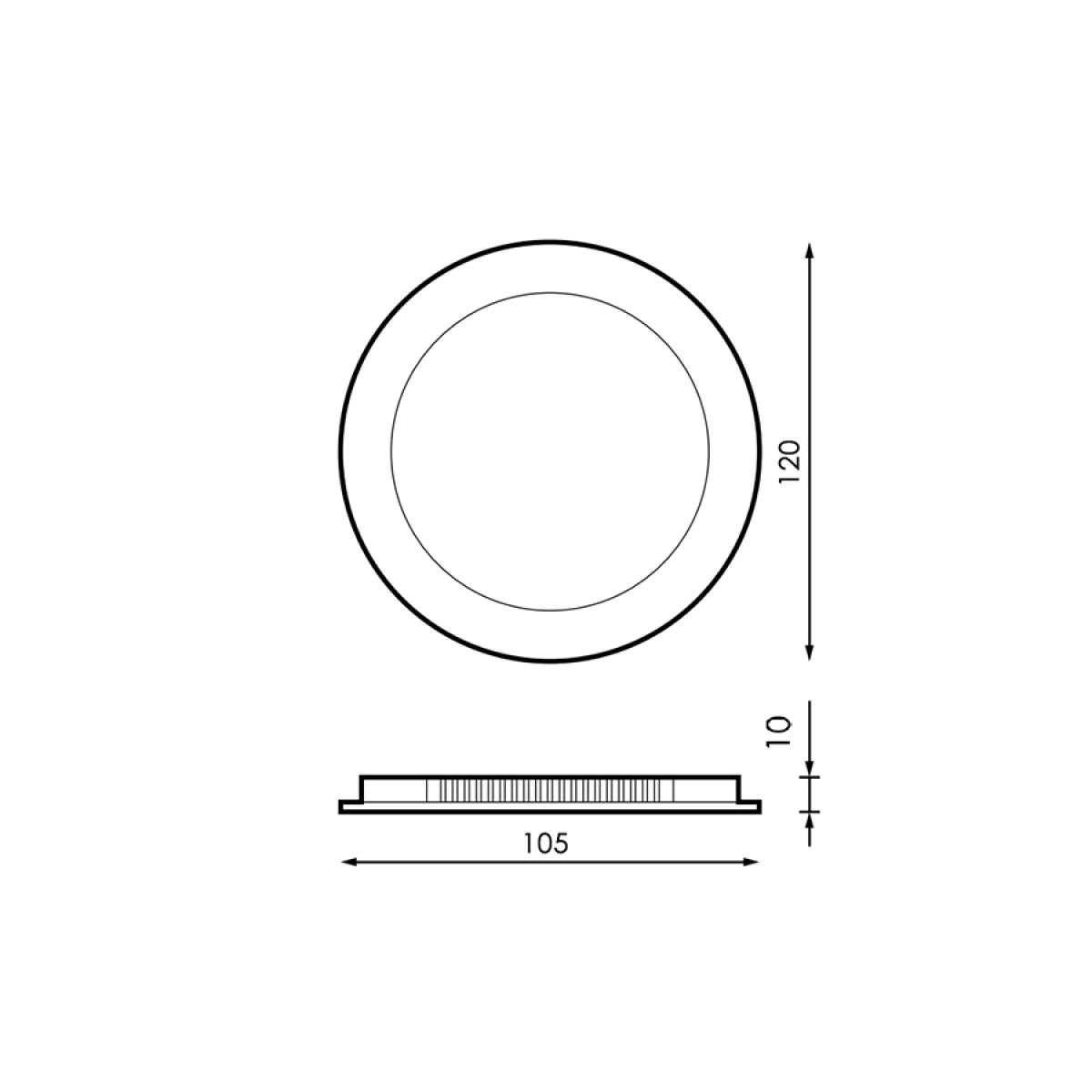Downlight Led 6W Blanco Luz Blanco Neutro 4000-4500K