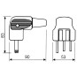 Base de enchufe y clavija monofasicas 1P+N+T 25A 230V Solera