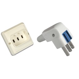 Base de enchufe y clavija monofasicas 1P+N+T 25A 230V Solera