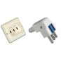 Base de enchufe y clavija monofasicas 1P+N+T 25A 230V Solera