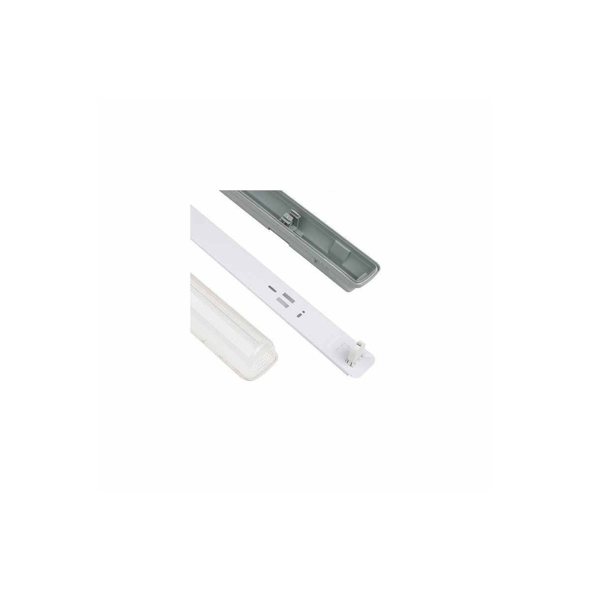 Pantalla estanca vacia IP65 para un tubo LED 600mm Ecolux EC3640