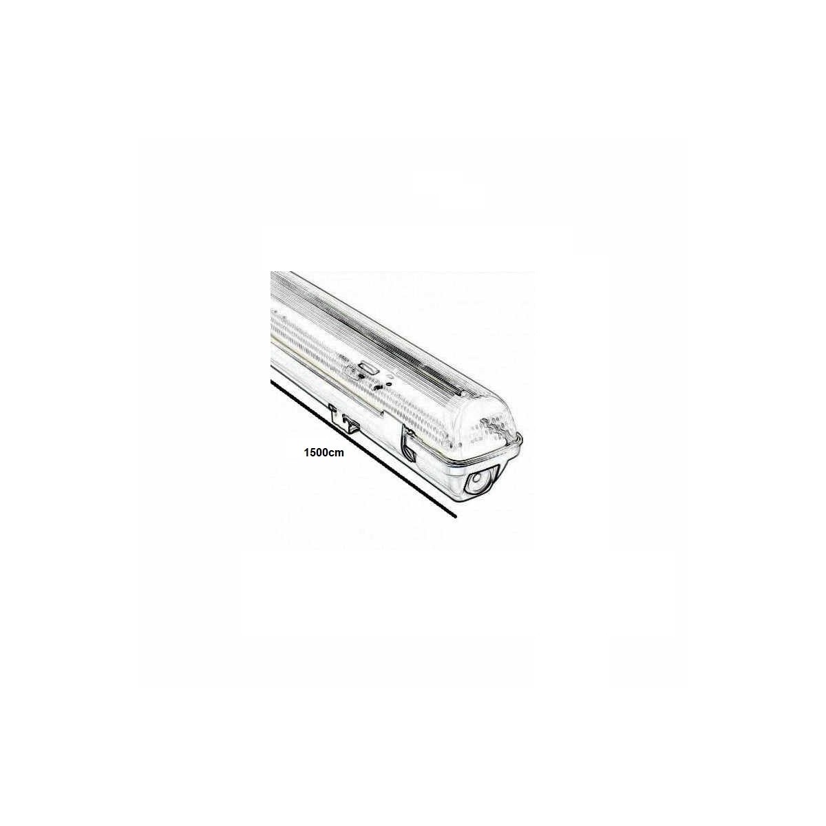 Pantalla estanca vacia IP65 para un tubo LED 1500mm