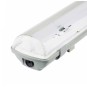 Pantalla estanca vacia IP65 para dos tubos LED 600mm Ecolux EC3643