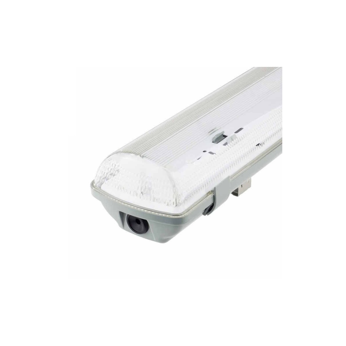 Pantalla estanca vacia IP65 para dos tubos LED 1200mm