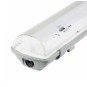 Pantalla estanca vacia IP65 para dos tubos LED 1500mm