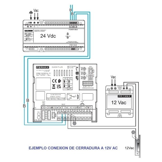 Kit videoportero color Wifi con 2 monitores VEO-XS DUOX PLUS de 4.3 Pulgadas Fermax KIT005