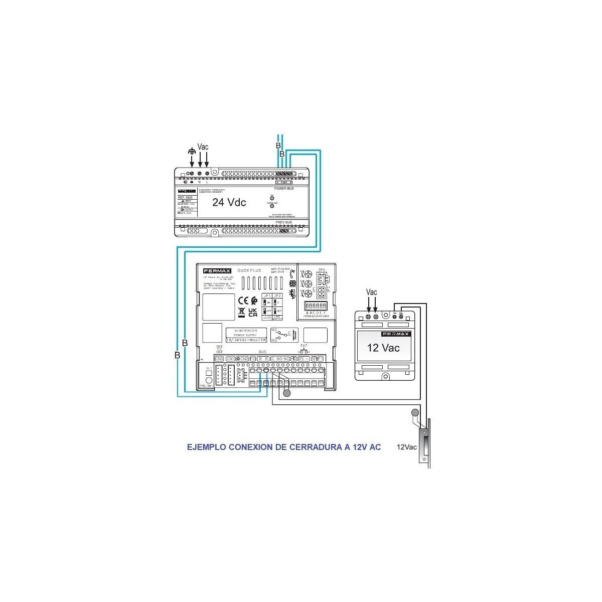 Kit videoportero color Wifi con 2 monitores VEO-XS DUOX PLUS de 4.3 Pulgadas Fermax KIT005