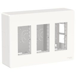 Puesto de trabajo superficie 3 filas blanco New Unica System+ NU123418