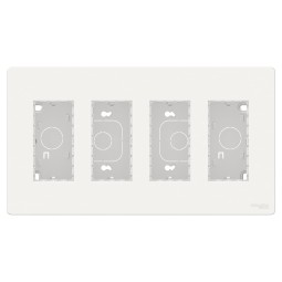 Puesto de trabajo superficie 4 filas blanco New Unica System+ NU124418