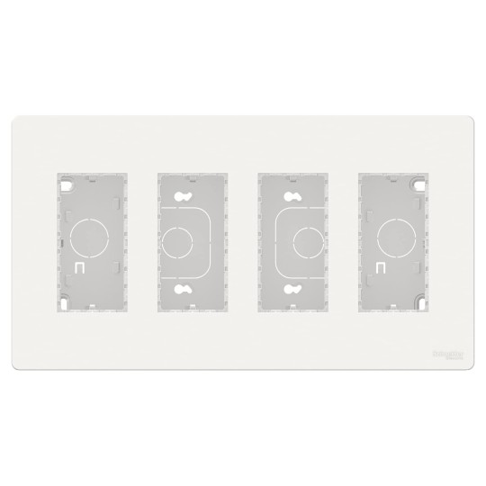 Puesto de trabajo superficie 4 filas blanco New Unica System+ NU124418