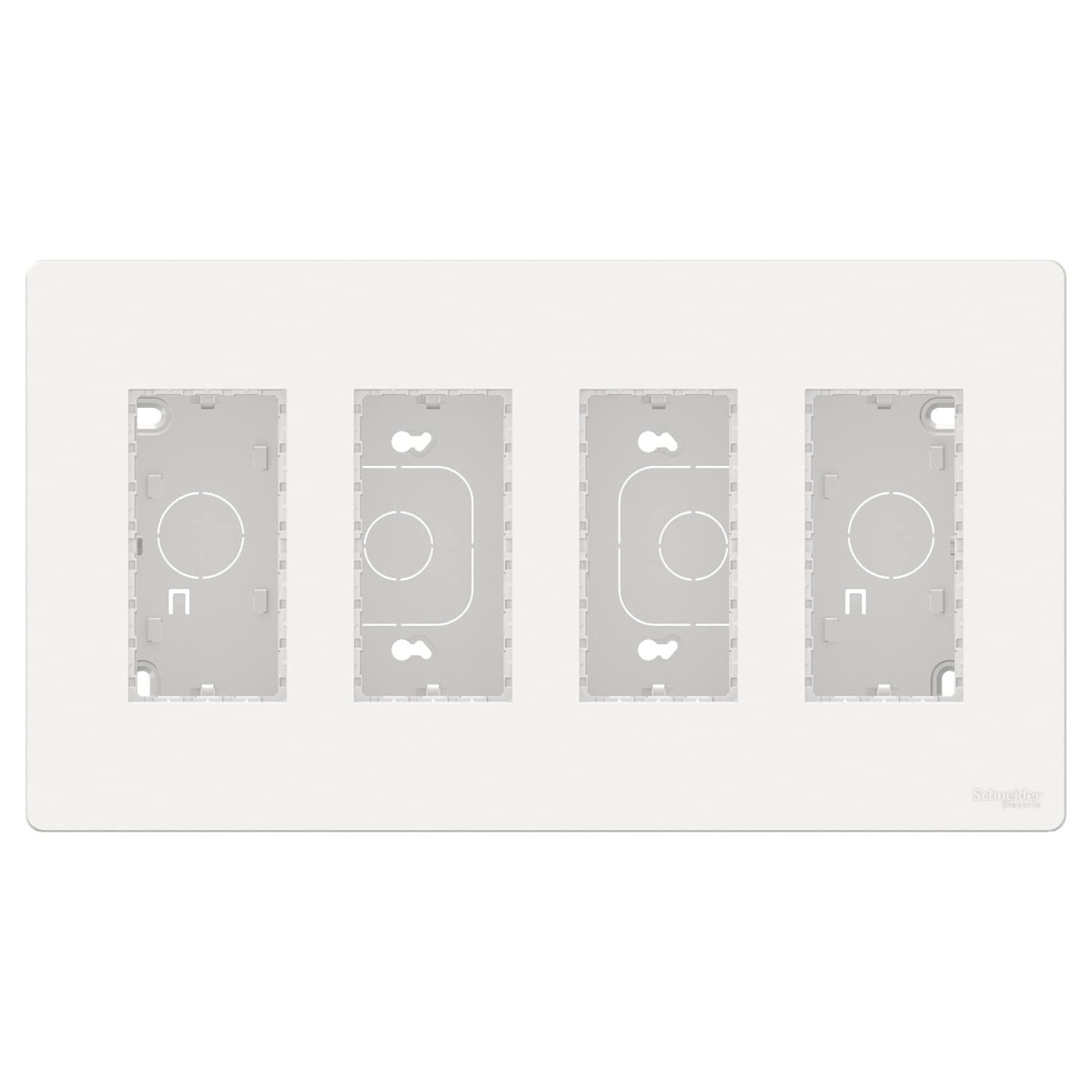 Puesto de trabajo superficie 4 filas blanco New Unica System+ NU124418