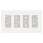 Puesto de trabajo superficie 4 filas blanco New Unica System+ NU124418
