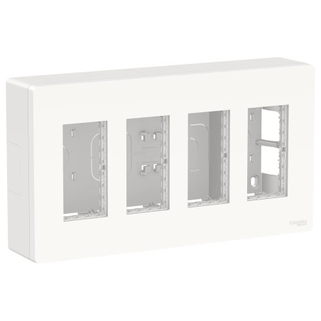 Puesto de trabajo superficie 4 filas blanco New Unica System+ NU124418