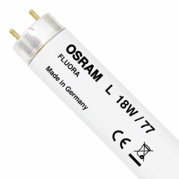 Tubo fluorescente 18w/77 Fluora T8 G13 Osram 4235