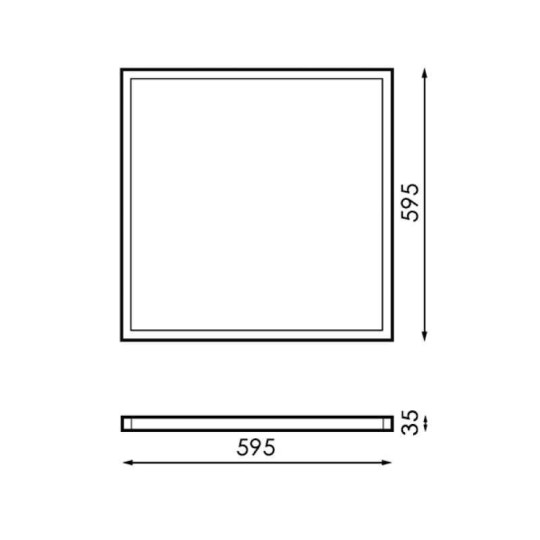 Panel Led 600x600mm 40W LUZ NATURAL