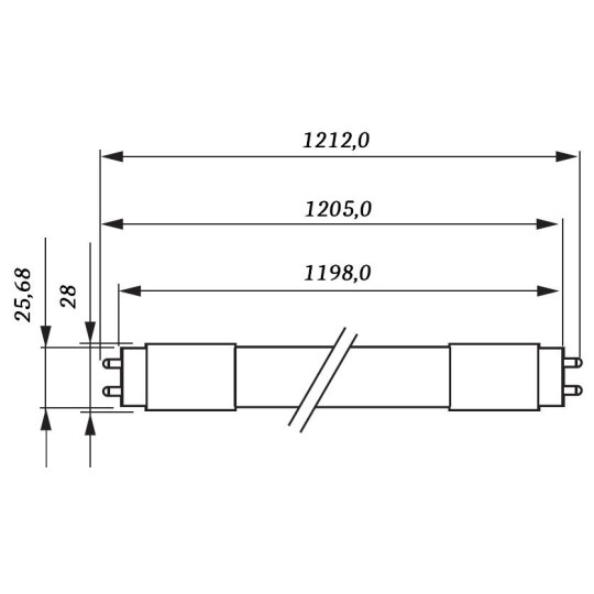 10 Tubos Led 1200mm Blanco Frio 14.5W T8 G13 Philips CorePro