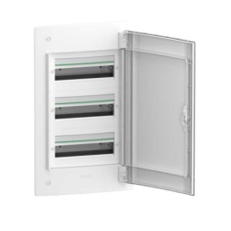 Caja automaticos empotrar 3 filas 39 elementos puerta opaca Schneider Electric