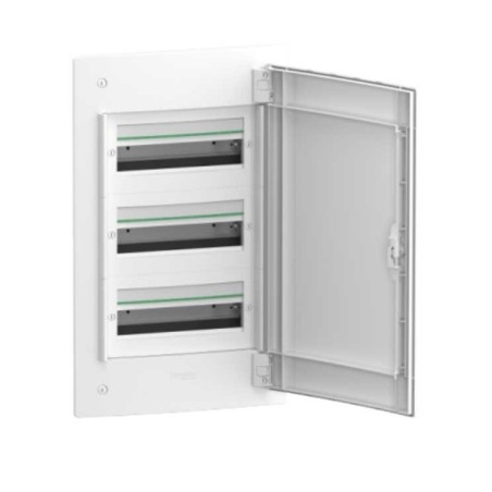 Caja automaticos empotrar 3 filas 39 elementos puerta opaca Schneider Electric