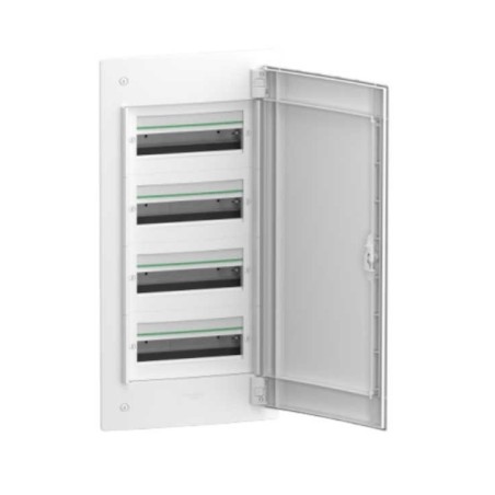 Caja automaticos empotrar 4 filas 52 elementos puerta opaca Schneider Electric