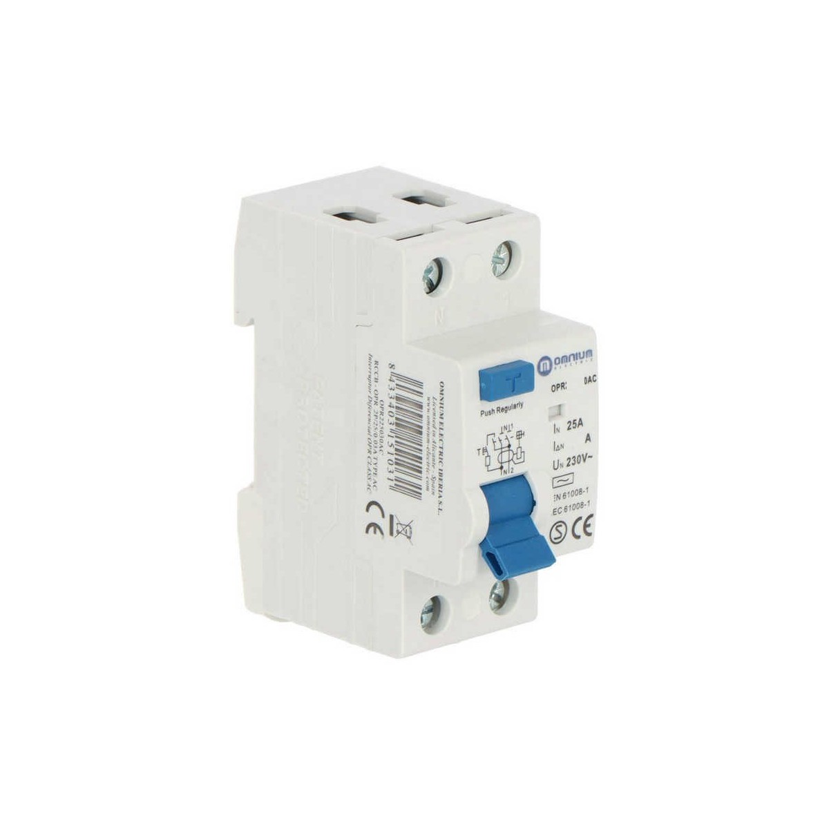 Interruptor diferencial 2P 16A 10mA especial bañeras hidromasaje