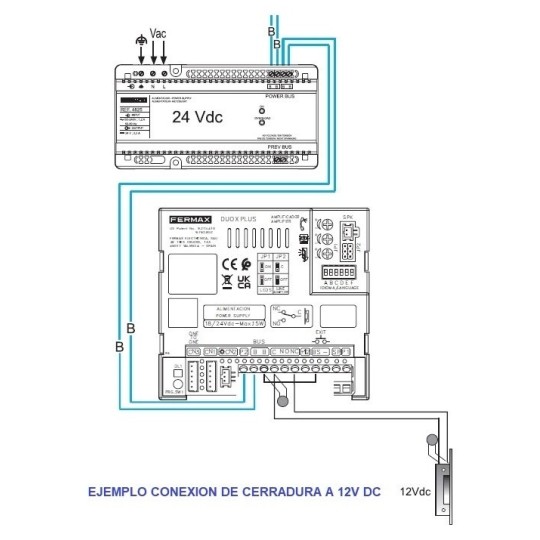 Videoportero color Wifi con 2 llamadas y monitores VEO-XS DUOX PLUS Fermax 94521