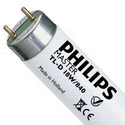 Tubo fluorescente TL-D 18w/840 Blanco Neutro Philips